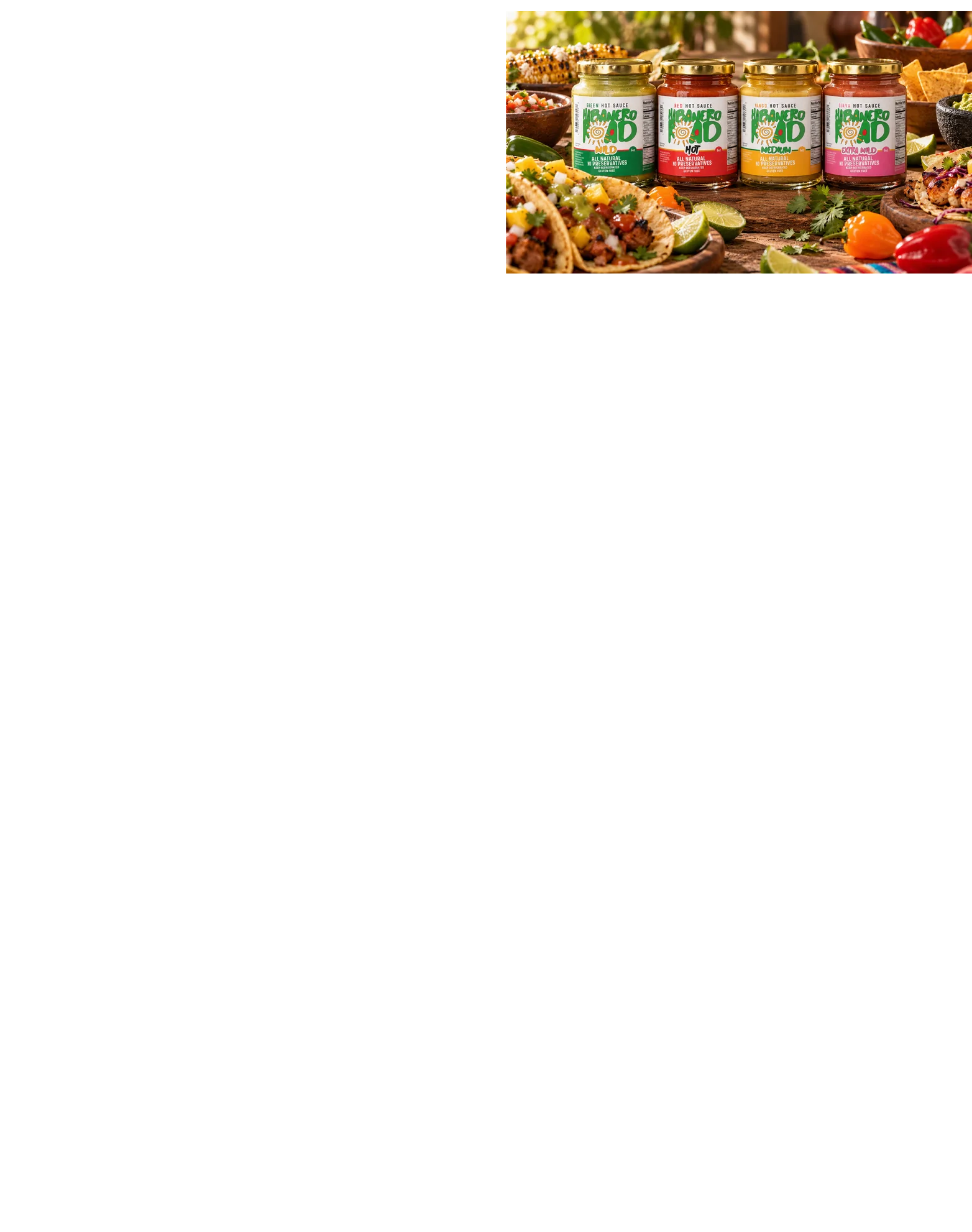 Habanero Road sauce label collection