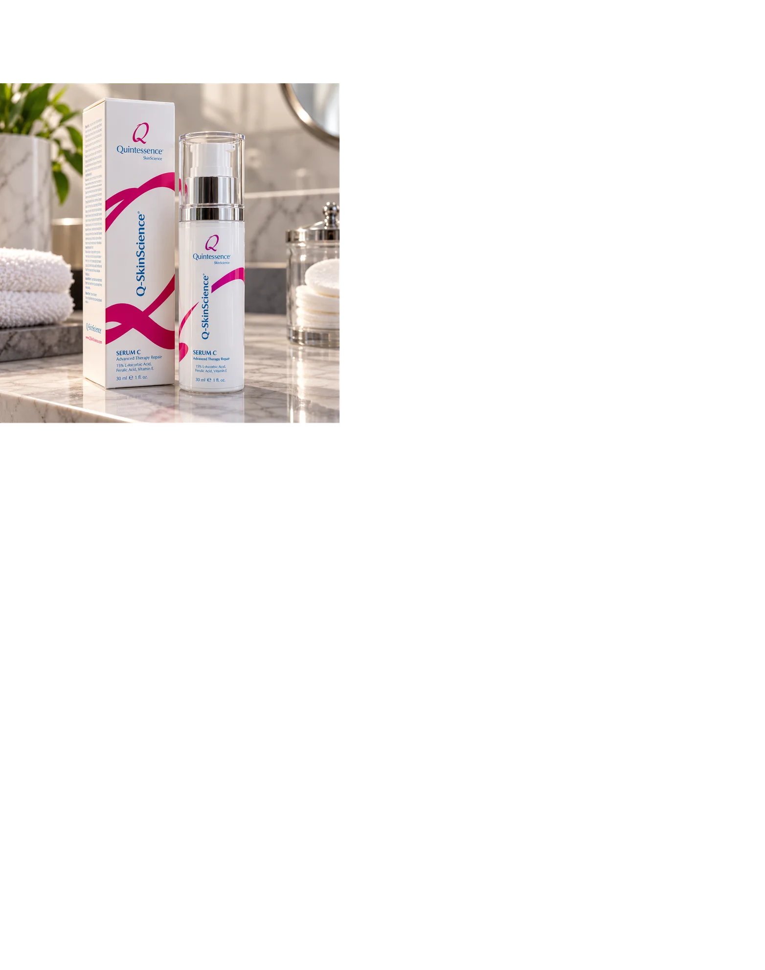 Quintessence serum packaging